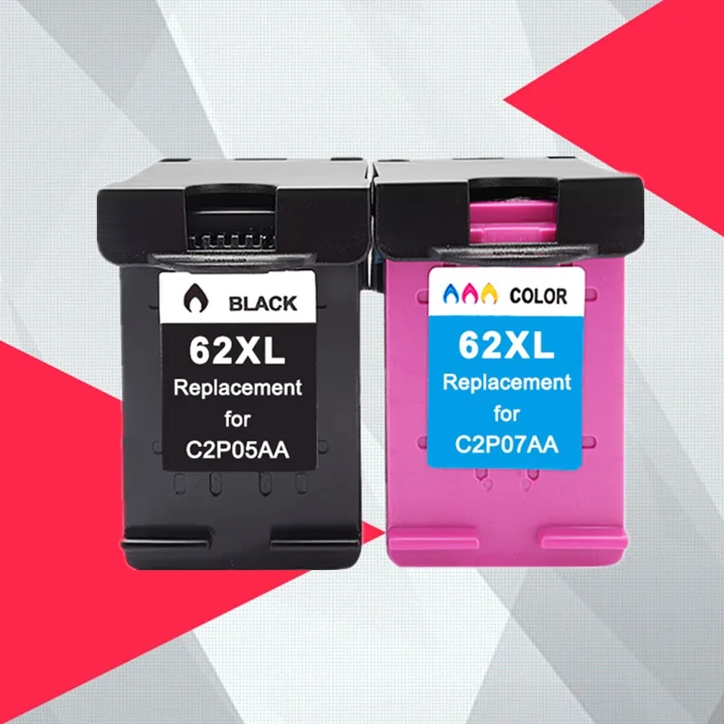 Substituição Do Cartucho De tinta para HP 62XL 62 XL para HP62 Envy 5640 OfficeJet 200 5540 5740 5542 7640 impressoras
