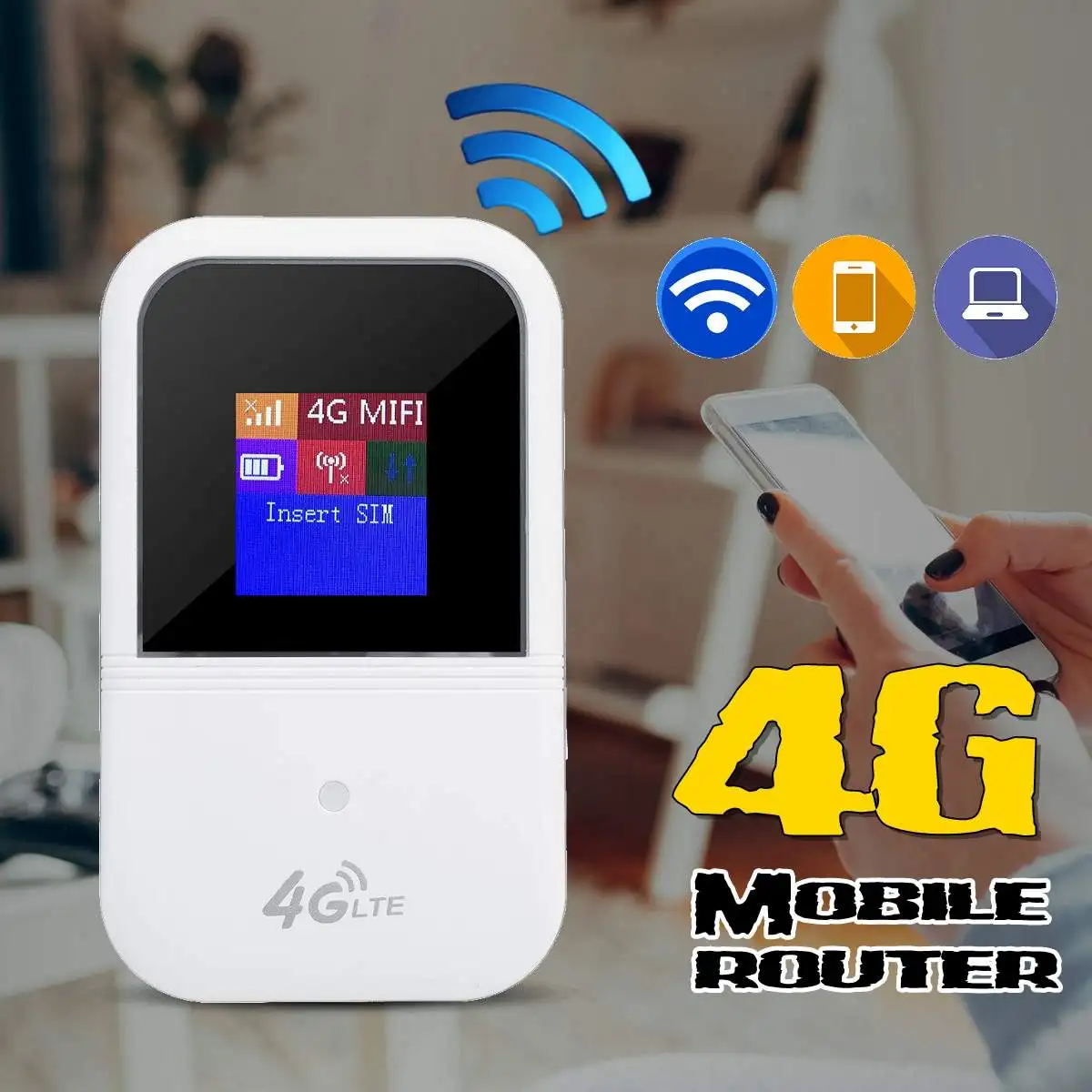 

150Mbps Support B1/B3 LCD Display 4G Mobile Unicom Telecom Router Wireless Internet Card Carry-on Auto WiFi Wireless Router