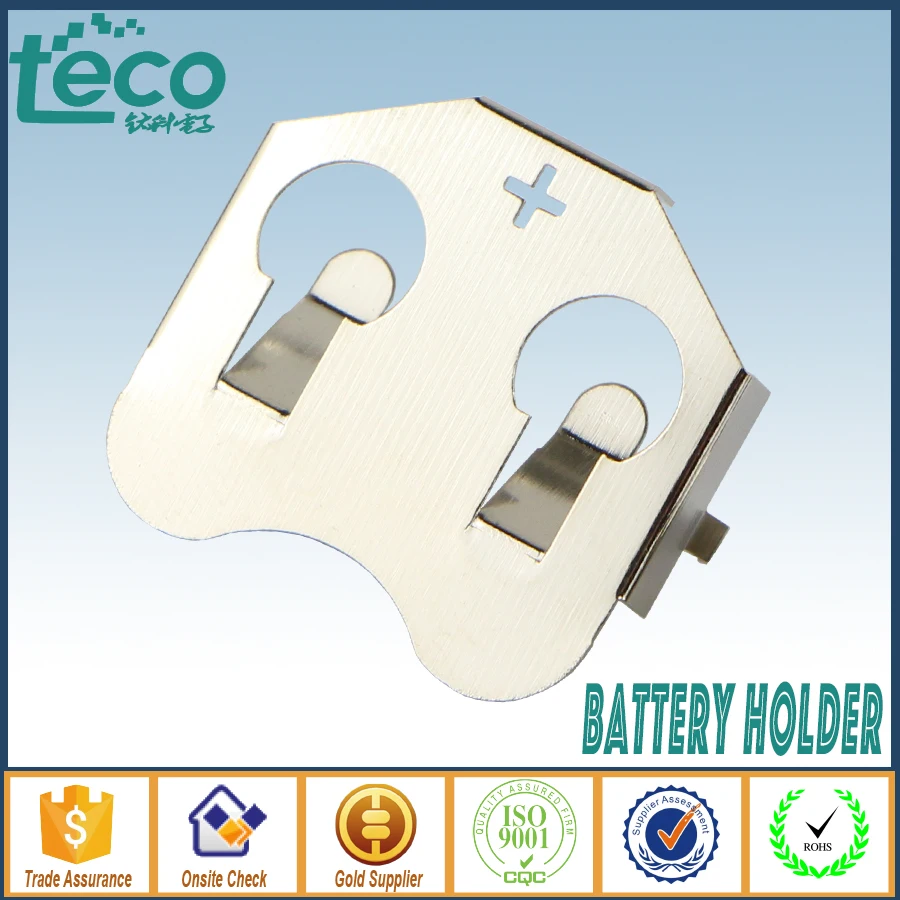 

10PCS CR2032 2032 Battery Button Cell Holder Socket Case Battery Holder TBH-CR2032-M10