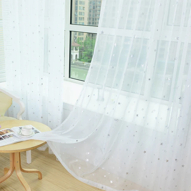 White Star Tulle Curtains 4