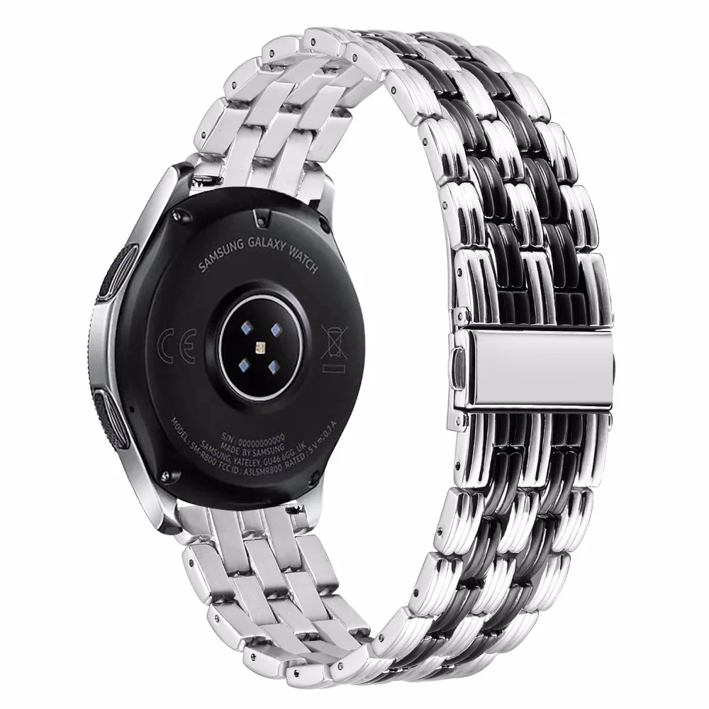 IWonow ремешок для часов из нержавеющей стали+ устройство для удаления звеньев для samsung Galaxy Watch 46 мм SM-R800 быстросъемный браслет
