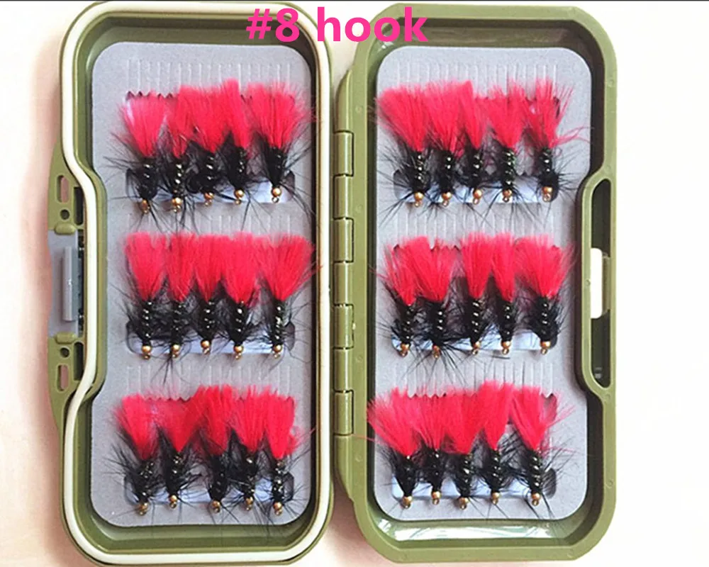 

JINHONGKANG 40pcs Combination Nymph Fly Fishing Flies fly Insects different Style Salmon Trout Fly Fishing Lures Fishing Tackle