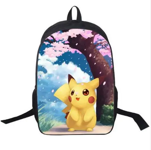 Рюкзак Pokemon для подростков мальчиков и девочек школьные сумки Sans для женщин и мужчин Дорожная сумка для детей Пикачу Наплечные рюкзаки Mochila