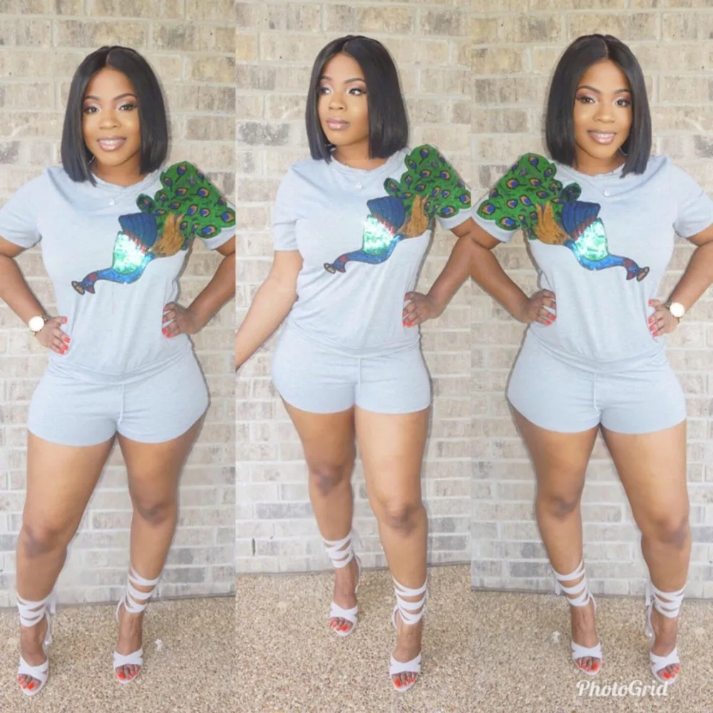 Лето осень Изделие из хлопка с короткими рукавами женские спортивные костюмы