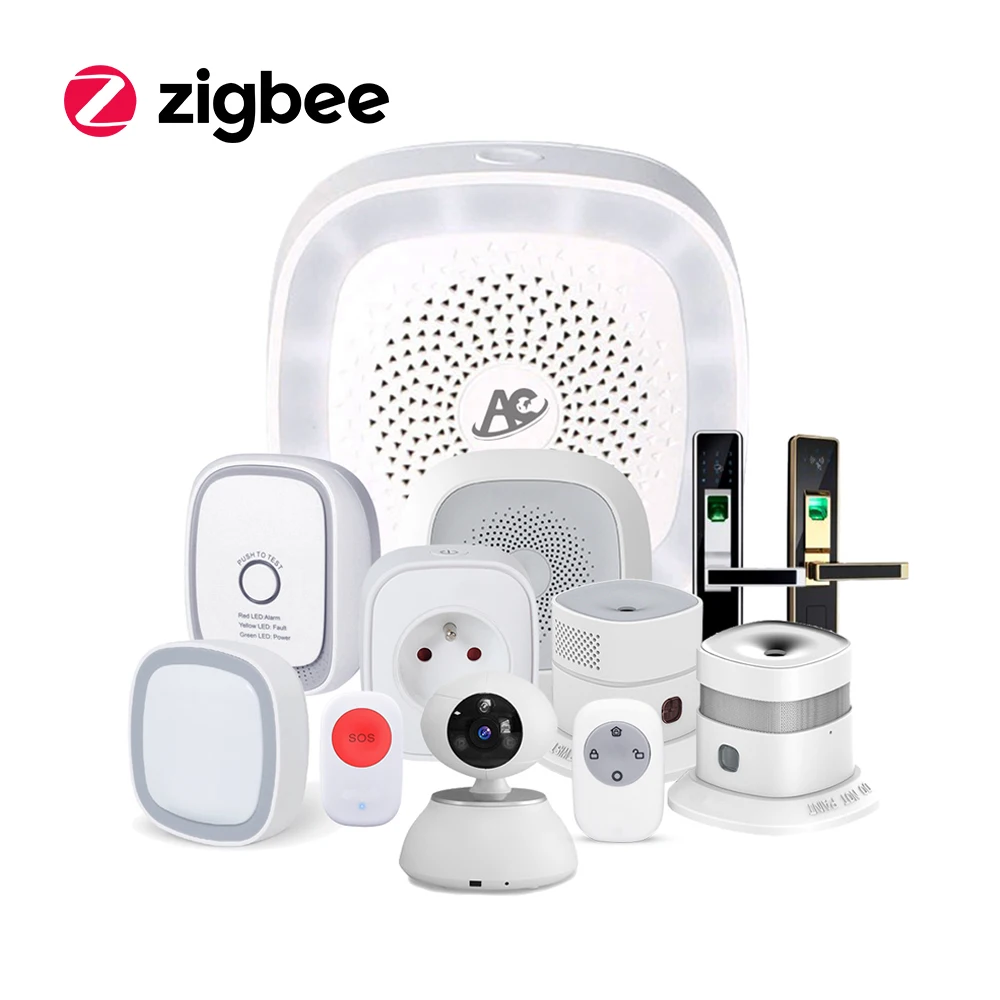 Zigbee wireless remote control alarm smart home automation kit with