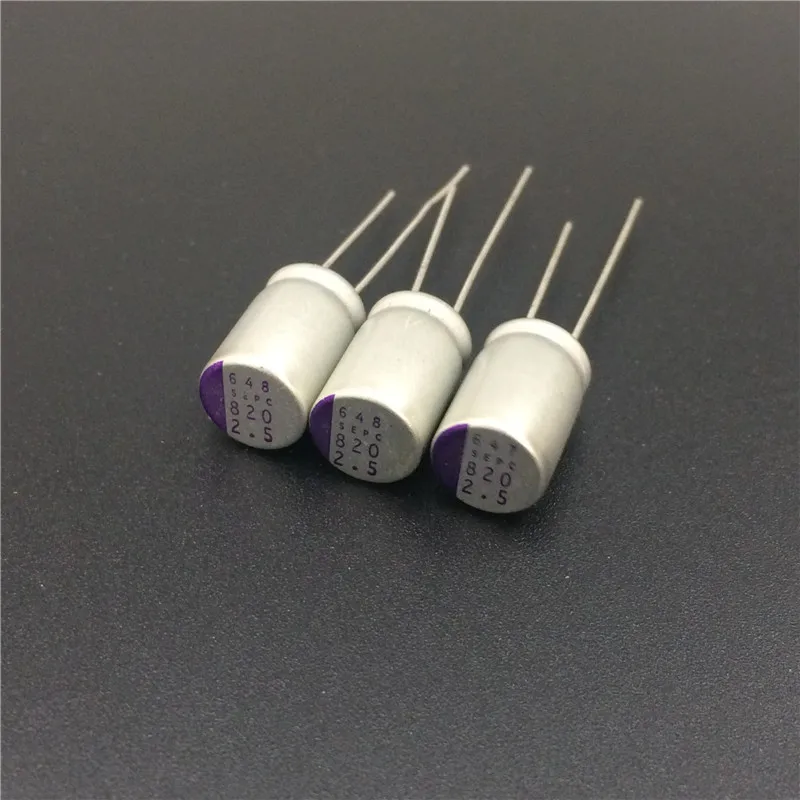 10 шт. 820 мкФ 2 5 V SANYO OS CON SEPC 8x13 мм Ультра низкий ESR 2.5V820uF для материнской платы