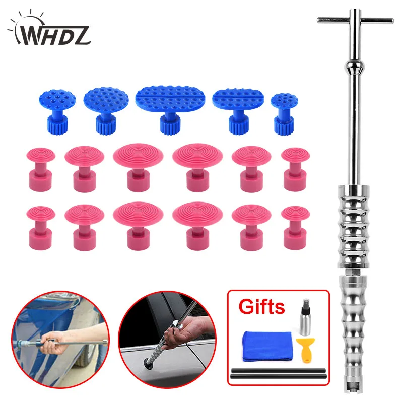 18 шт. Ручные Инструменты Kit Дент Съемник Slide Молотки gluetabs для авто кузова автомобиля Дент удаления Paintless Дент Ремонт + 5 бесплатные подарки