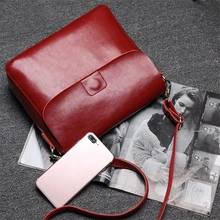 Роскошная модная женская сумка высокого качества из натуральной коровьей кожи для подростков, сумки на плечо для девочек, маленькая сумка-мессенджер