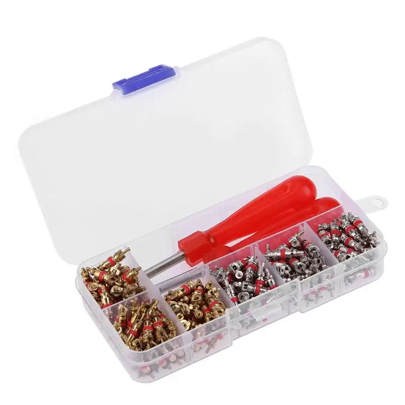 

VODOOL 242Pcs/Set Universal Car A/C Air Conditioning R134a Valve Cores Auto Car Air Conditioner Repair Valve Remover Tools Kit