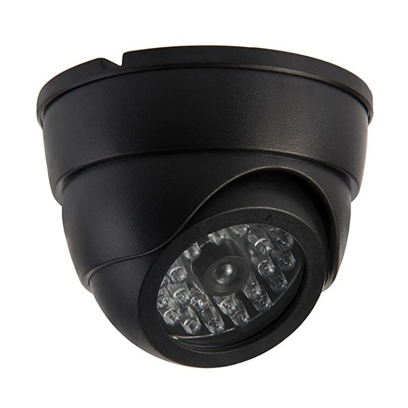 Поддельный обманный CCTV купольная камера безопасности мигающий светодиодный Предупреждение