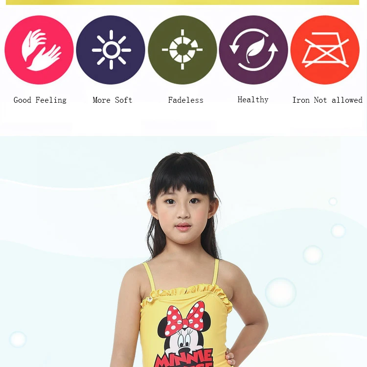 Купальный костюм для девочек; коллекция года; Цельный Детский купальник для маленьких девочек; пляжная одежда с героями мультфильмов