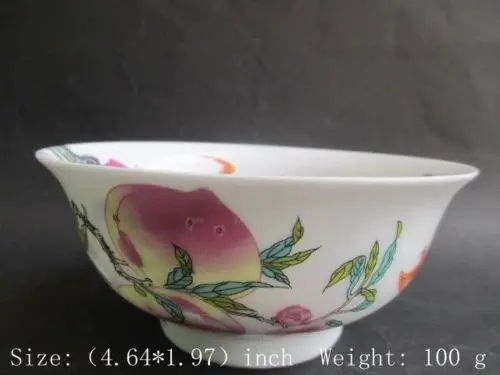

Exquisite Collection of Chinese porcelain bowl ,painted with peach flower bat