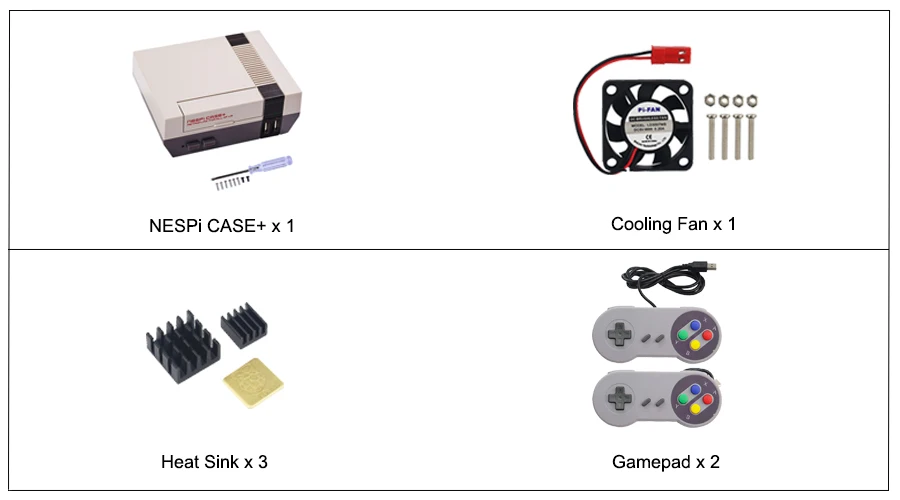 Чехол NESPi Plus Raspberry Pi NES Retroflag Box+ 32 ГБ sd-карта+ игровой коврик+ 3а Swith источник питания для Raspberry Pi 3 Model B