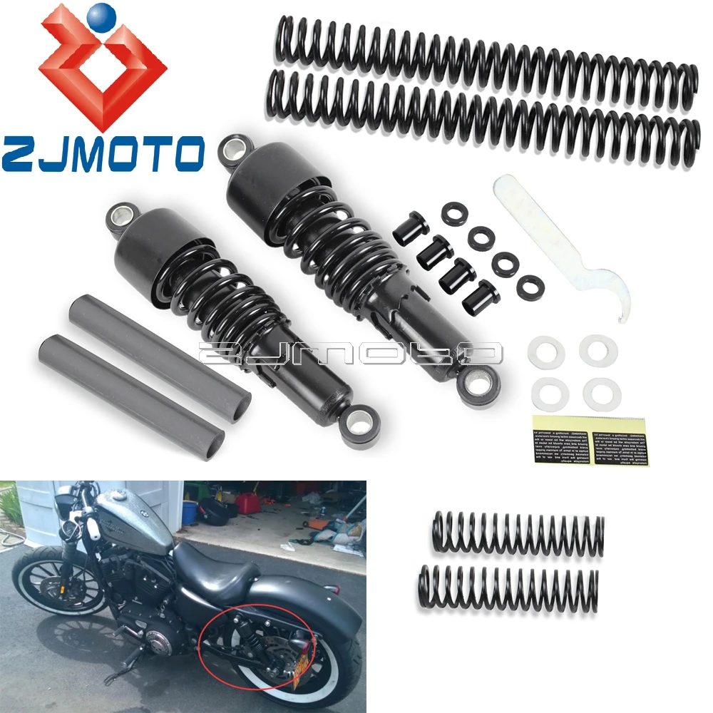 Kit Di Sospensione A Sospensione Slammer Ammortizzatori Per Harley Dyna Fxd Fxdb Fxdc Super Glide Low Rider Convertibile Glide Sport 91-05