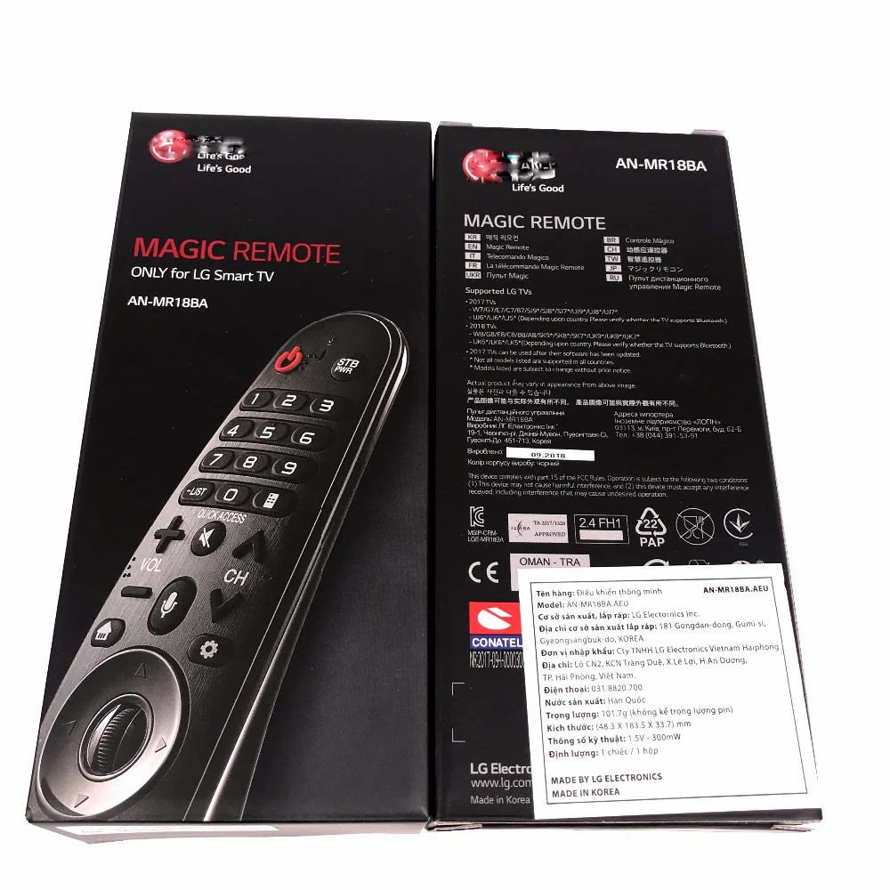 NEW AKB75375501 Original for LG AN-MR18BA AEU Magic Remote Control with Voice Mate for Select 2018 Smart TV Fernbedienung NEW AKB75375501 Original for LG AN-MR18BA AEU Magic Remote Control with Voice Mate for Select 2018 Smart TV Fernbedienung