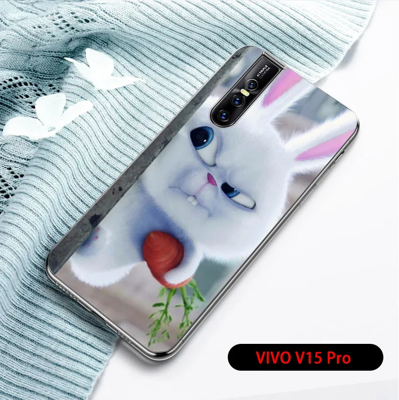 Fundas Vivo V15 Pro Case Black Silicone Mickey Phone Case For Vivo V15Pro V15 Pro Cover Soft TPU Coque V 15 Pro Capas