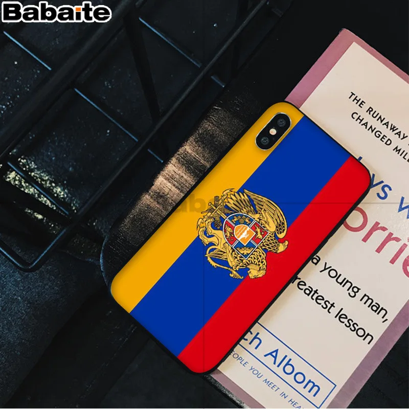 Babaite Armenia Albania флаг России герб DIY чехол для телефона для Apple iPhone 8 7 6 6S Plus X XS MAX 5 5S SE XR чехол - Цвет: A13