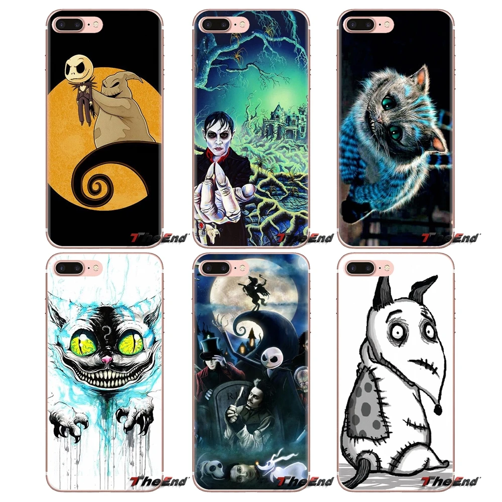 

For Samsung Galaxy S3 S4 S5 Mini S6 S7 Edge S8 S9 S10 Plus Note 3 4 5 8 9 Tim Burton Soft Transparent Cases Covers