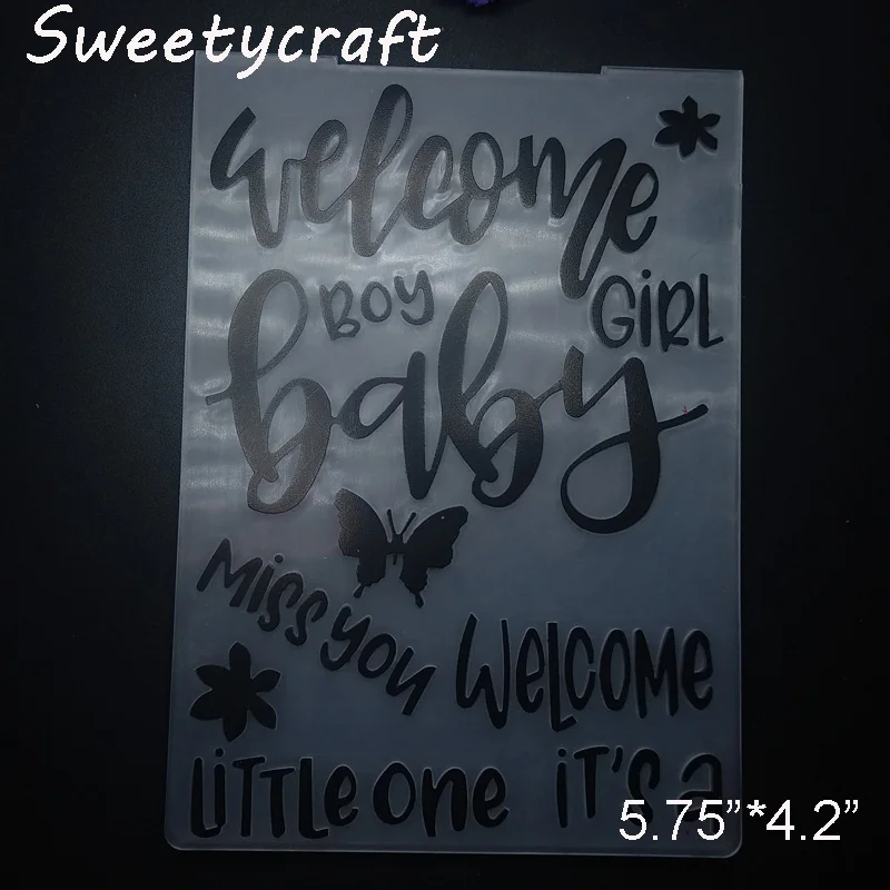 Baby Boy Girly Embossing Folders 1