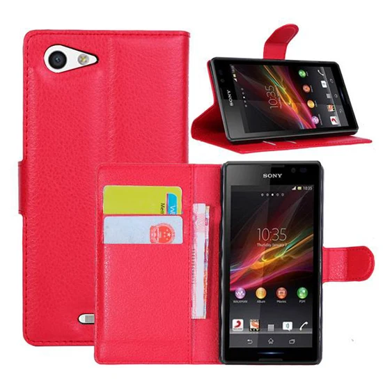 Кожаный чехол-книжка с откидной крышкой в виде книжки для sony Xperia E3 D2203 D2206