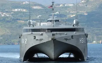 

WAR ART weapon HSV-2 Swift High Speed Vessel high-Speed vehicle hybrid catamaran US Navy Canvas Poster