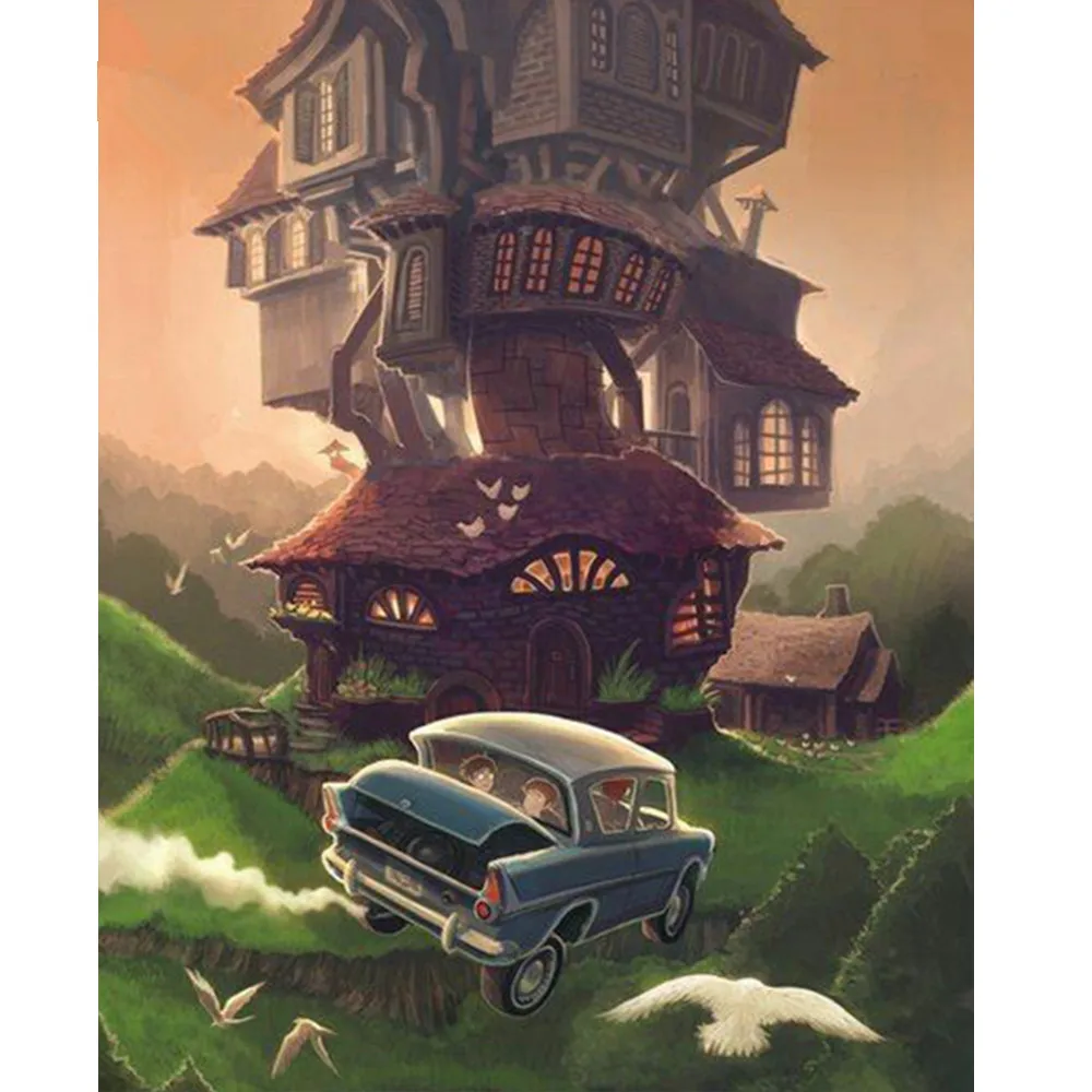 

Diy 5d Diamond Painting fully Harry Potter Cross Stitch kits 5D DIY Crystal beadswork Embroidery Mosaic pattern Rhinestone FZ744