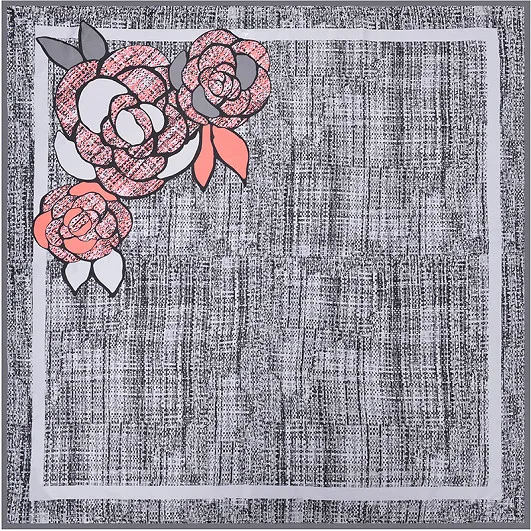 Scarf C7 130*130 см твил Шелковый квадратный шарф для женщин с цветочным принтом Роскошная брендовая шаль, косынка бандана Fourlard Femme - Цвет: Scarf C7