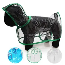 Waterproof Puppy Raincoat Dog Clothes Transparent Raincoat Rain Coat Pet Cat Clothes For Small Large Dog Cat 8Color Available