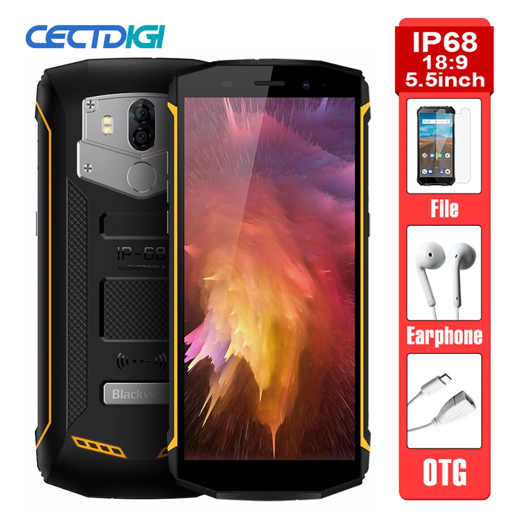 Blackview Bv5800 pro Водонепроницаемый смартфон с 5 дюймовым дисплеем восьмиядерным