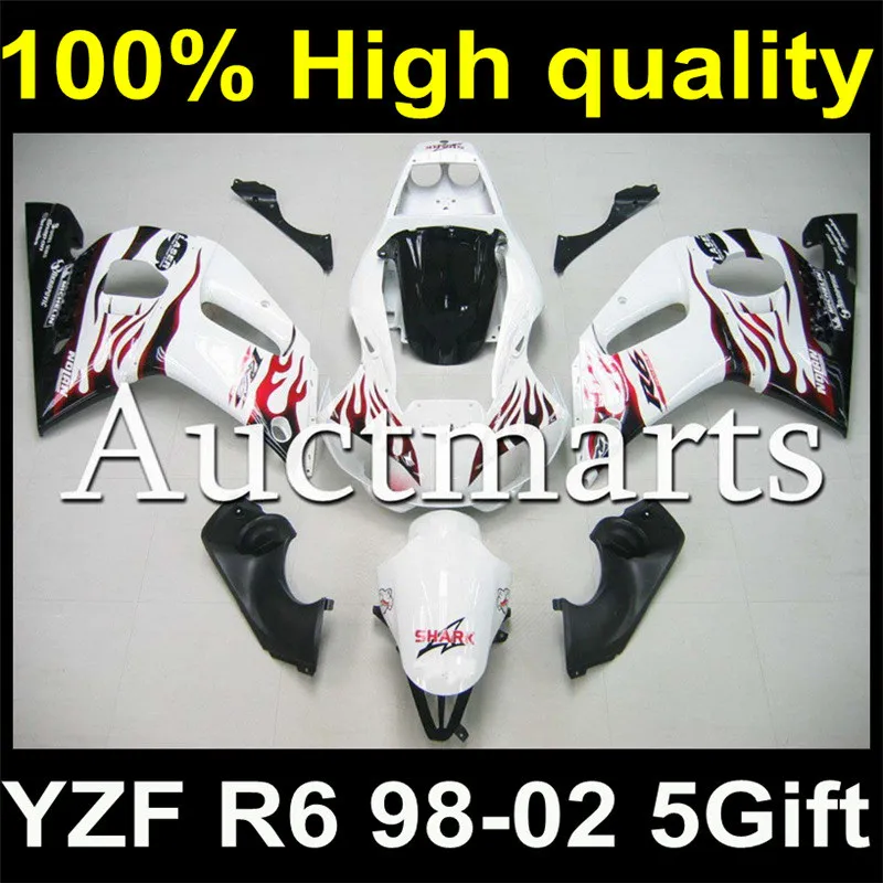 

Complete Plastic Body Fairing Kit Set For YAMAHA YZF600 YZF 600 R6 1998 1999 2000 2001 2002 98 99 00 01 02 Fairing Y98-0244