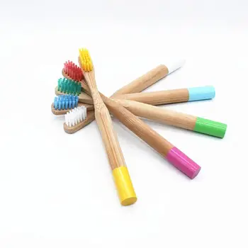 

5 Colors Eco-friendly Bamboo Toothbrush Soft Bristle Child Toothbrush Anti Bacterial Oral Care