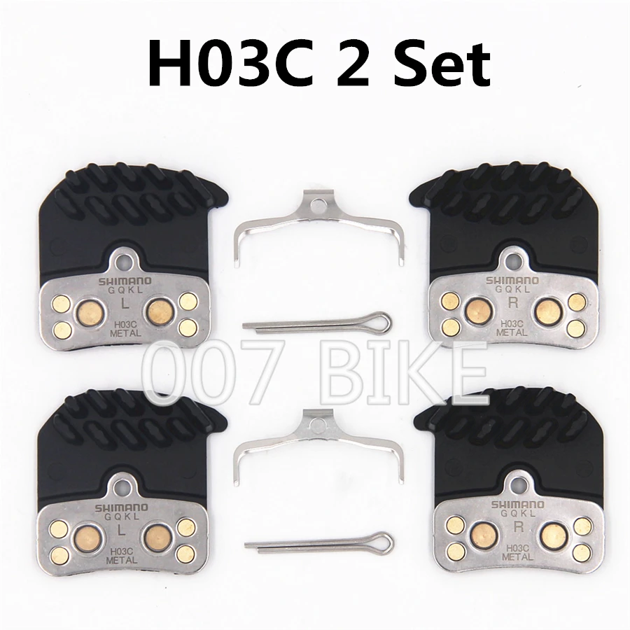 

Shimano Metal Brake Pads Brake Pad H03c Deore Xt Saint Zee H03a H01a Cooling Fin Ice Tech M8020 M820 M640 M8120 M7120 Pad mtb