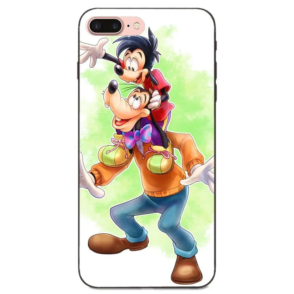 Милый модный мягкий чехол для телефона с граффити Минни Гуфи Apple iPhone X XS Max XR 4 4S 5 5S SE