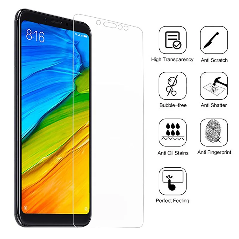 

Tempered Glass For Xiaomi Redmi Note 5 Pro Dual Camera Screen Protector Protective Film On Redmi Note 5A Prime Note5 Global SKLO