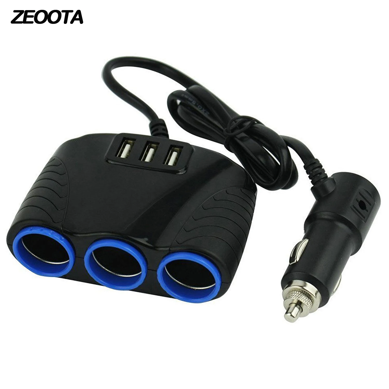 Car Charger Cigarette Power Lighter Adapter 120W 3 Way Car Multi Socket