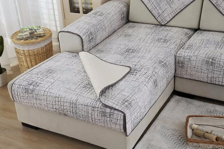 Современный простой диван-чехол, диван-полотенце, серый, хлопок, диван-подушка, четыре сезона, диван-полотенце для гостиной, Текстиль