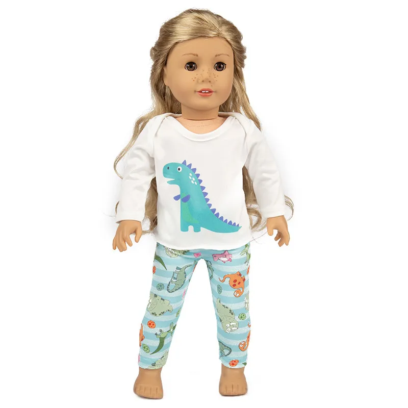 

Born New Baby Doll Clothes Fit 18 inch 40-43cm Doll Dinosaur Frog Mermaid Unicorn Suit Clothes Accessories For Baby Gift