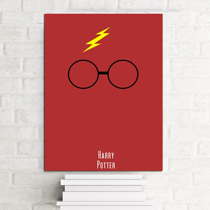 

Minimalist Poster Red Harry Potter Series Canvas Art Painting Universe Wall Picture Print Living Children Bedroom Decoration