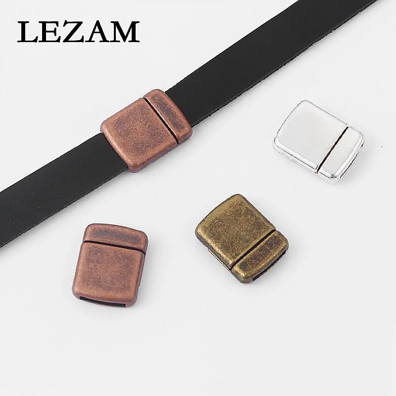 

5sets Antique /Bronze/Copper Flat Strong Magnetic Clasp For 12*2mm Flat Leather Cord Bracelet Jewelry Making Findings