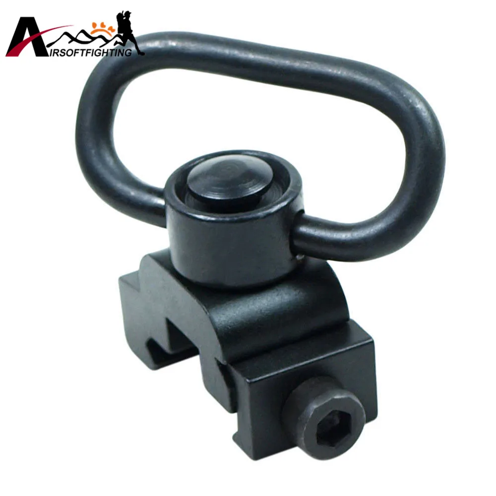 Airsoft Quick Release Detach QD Sling Swivel Tactical Military Sling Loop with 20mm Rail Mount