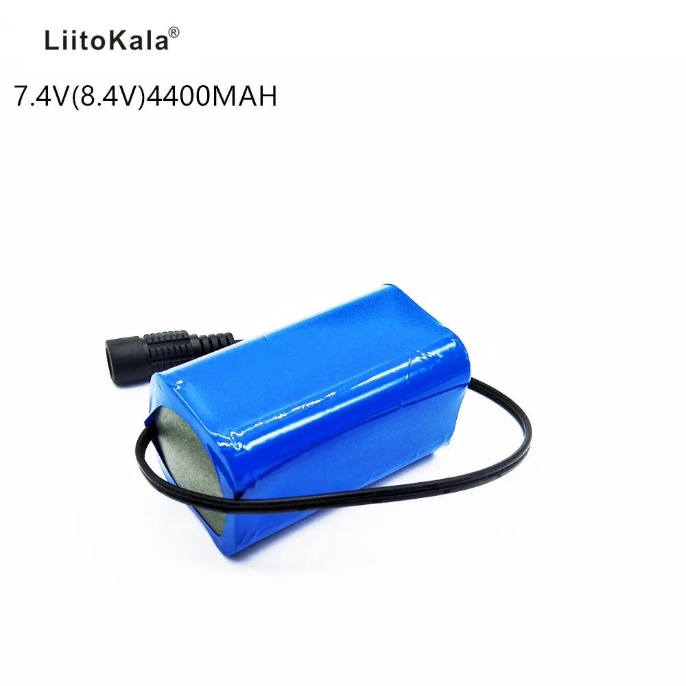 Литий-ионная батарея 7,4 V 8,4 V 4400 mAh аккумулятор 18650 батарея 4.4Ah аккумуляторная батарея для велосипеда/CCTV/камеры/Электрический H