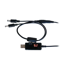Usb Boost кабель 5 в шаг до 9 12 В Dc преобразователь напряжения 1A