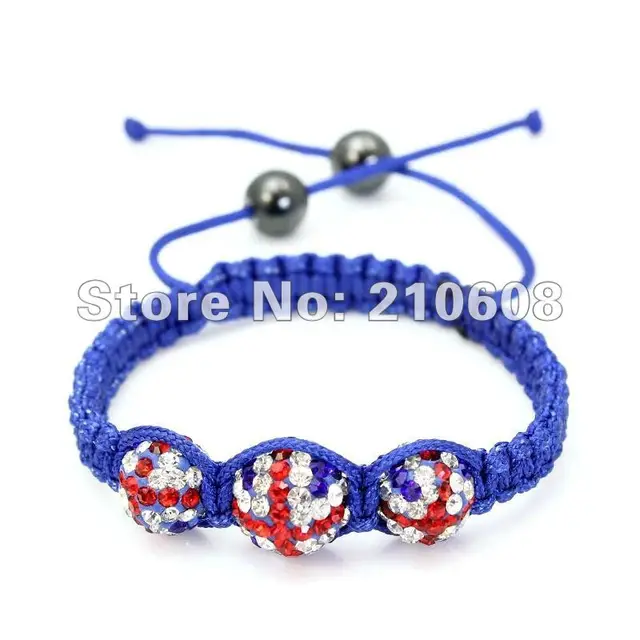 Uk Flag Shamballa Bracelet 1pcs Lot High Quality Blue String Uni Uk Flag Shamballa Bracelet 1pcs Lot High Quality Blue String Uni Healthy