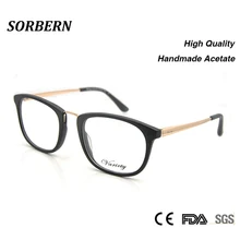 Высокое качество Для женщин Винтаж очковые оправы Ретро прозрачные линзы очки Рамка для Для женщин óculos-де-армасан grau