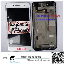 Ursprüngliche qualität touchscreen digitizer + lcd display mit rahmen für asus padfone s pf500kl schnelles verschiffen spurhaltungszahl