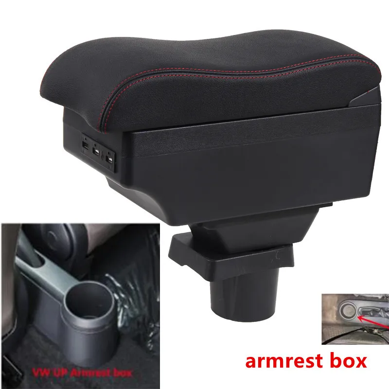 

For VW UP armrest box central Store content box products interior Armrest Storage car-styling accessories parts 2009-2018