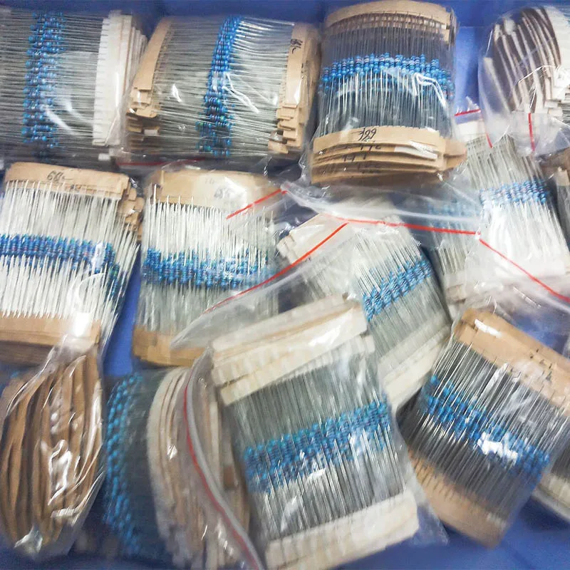 560 unids/set 1 ohm ~ 10 M ohm 1/4 W resistencia 1% resistores de película metálica resistencia electrónica surtida componente Kit 560 unids/set 1 ohm ~ 10 M ohm 1/4 W resistencia 1% resistores de película metálica resistencia electrónica surtida componente Kit