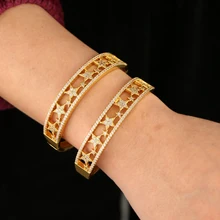 Большой позолоченный микро pave cz northstar браслет для женщин Шарм подарок на день матери starburst элегантность широкий браслет