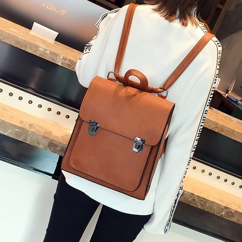 Женский рюкзак винтажный из искусственной кожи для путешествий|designer leather