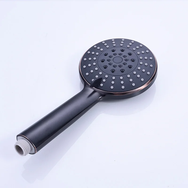 Bathroom Black Rain Brass Shower Faucets Single Holder Dual Control Cold and Hot Thermostatic Contemporary Shower Set 88315